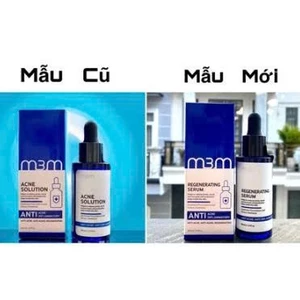 Chĩnh hãng Combo Tinh Chất Regenerating Serum Mụn Cấp Ẩm Serum M3M Chính Hãng