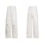 Quần jean ống thẳng rộng unisex họa tiết phun sơn màu nghệ thuật đường phố rách lỗ bất quy tắc có 2 màu đen trắng độc đá