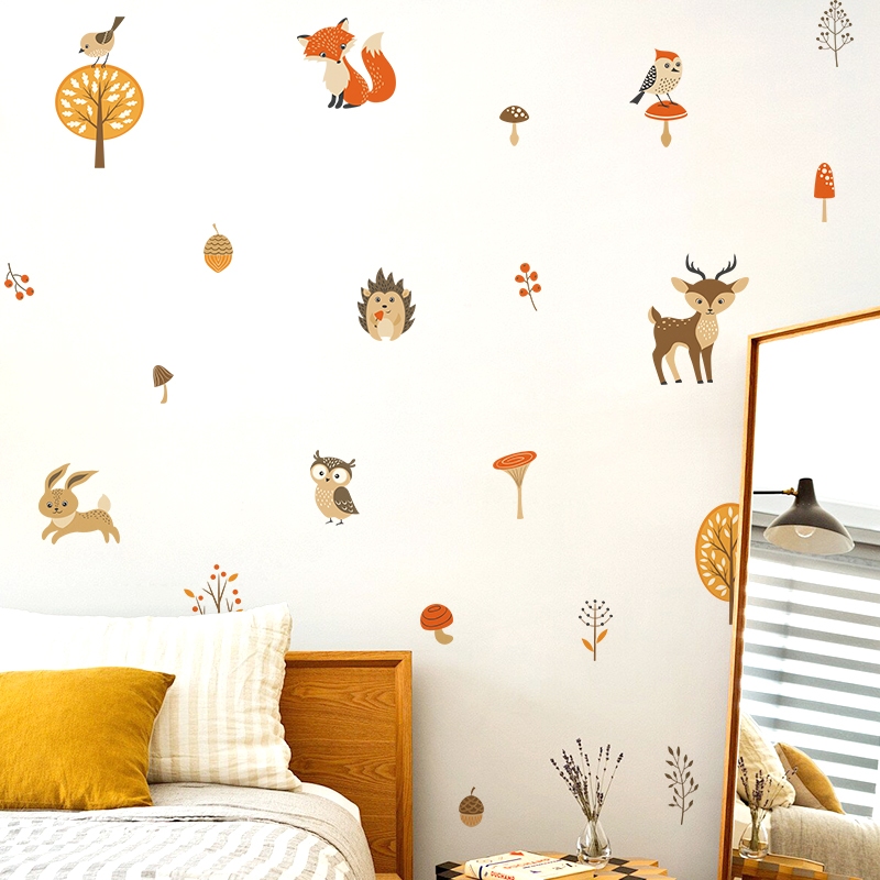 Sticker Decal Dán Tường Mẫu Động Vật 5 Có Keo Sẵn - Trang Trí Cửa Kính - Decor Quán Cafe - Phòng Ngủ
