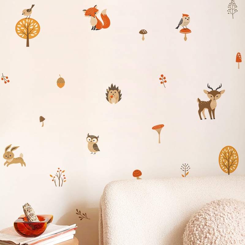 Sticker Decal Dán Tường Mẫu Động Vật 5 Có Keo Sẵn - Trang Trí Cửa Kính - Decor Quán Cafe - Phòng Ngủ