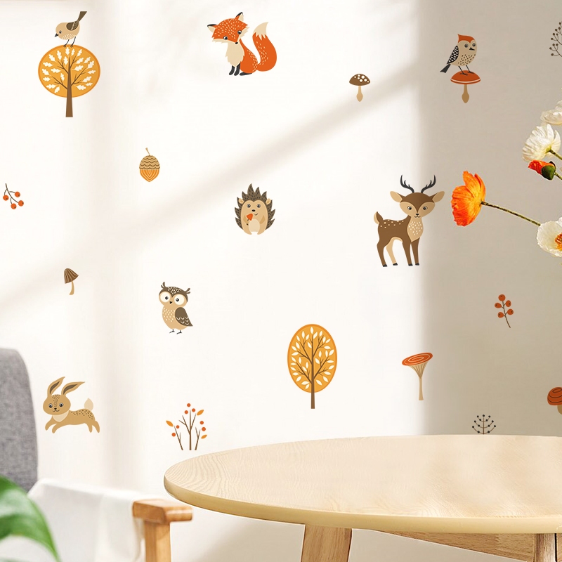 Sticker Decal Dán Tường Mẫu Động Vật 5 Có Keo Sẵn - Trang Trí Cửa Kính - Decor Quán Cafe - Phòng Ngủ