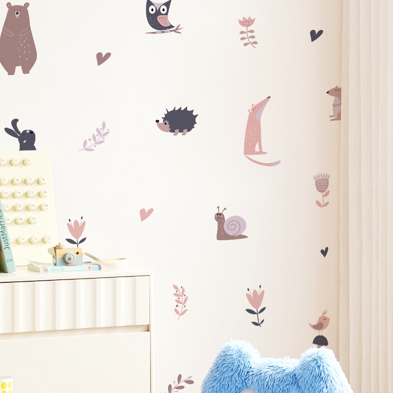 Sticker Decal Dán Tường Mẫu Động Vật 6 Có Keo Sẵn - Trang Trí Cửa Kính - Decor Quán Cafe - Phòng Ngủ