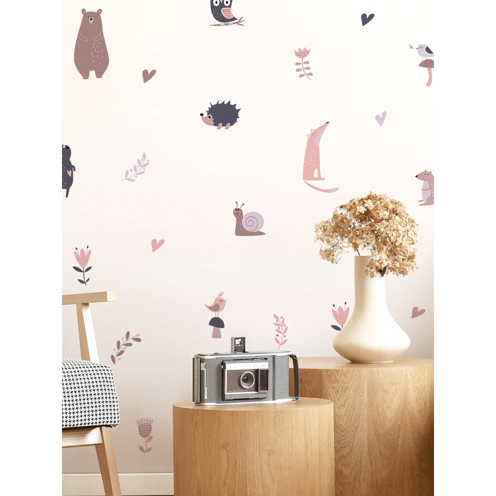 Sticker Decal Dán Tường Mẫu Động Vật 6 Có Keo Sẵn - Trang Trí Cửa Kính - Decor Quán Cafe - Phòng Ngủ