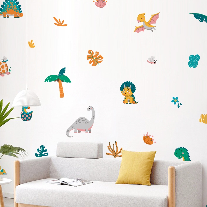 Sticker Decal Dán Tường Mẫu Khủng Long 1 Có Keo Sẵn - Trang Trí Cửa Kính - Decor Phòng Ngủ