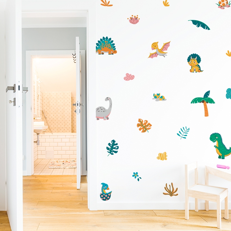 Sticker Decal Dán Tường Mẫu Khủng Long 1 Có Keo Sẵn - Trang Trí Cửa Kính - Decor Phòng Ngủ