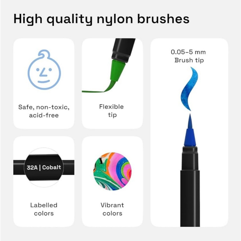 [Xuất dư ] Bộ 48 bút màu nước ARTISTRO 48 Watercolor Brush Pens