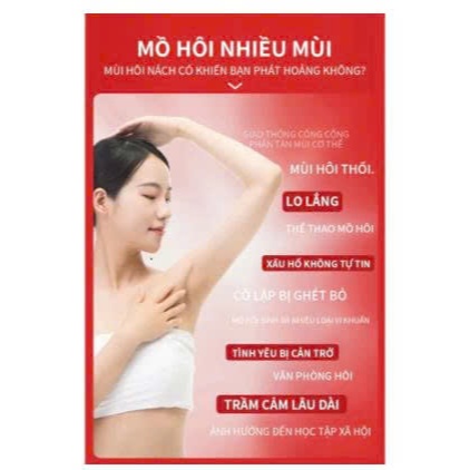 【Dr. Khỏe LOẠI1】KEM khử mùi trắng nách Khử mùi ngăn tiết mồ hôi dưỡng trắng kháng khuẩn không bết dính