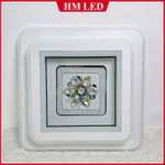 [HM LED] Đèn ốp trần trang trí Pha Lê 2 tầng 50cm, 65cm, 85cm cao cấp 3 màu, chỉnh độ sáng + Remote/App điện thoại — ảnh 8