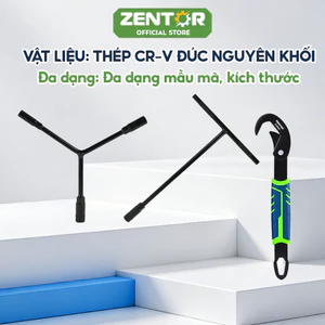 Cờ lê ZENTOR đa năng-Cờ lê chữ T, chữ Y cao cấp thép CR-V đa dạng kích thước từ 8-19 tiện lợi