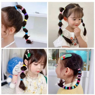Set 500 Chun Buộc Tóc Cho Bé Nhiều Màu Sắc Dễ Thương Duyên Dáng