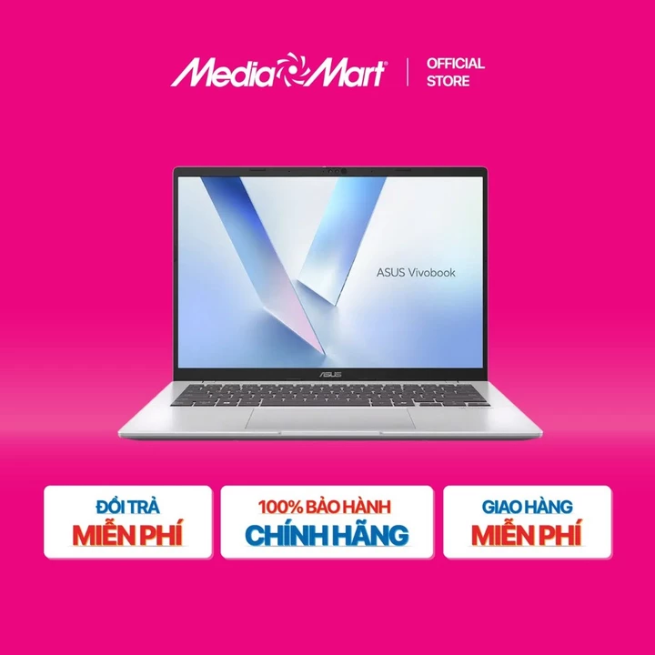 [SieuthiMediaMart] Laptop ASUS Vivobook 14 X1407CA-LY008W /Ultra 5-225H/16GB/512GB/14" WUXGA/W11H /2YW