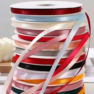 Ruy Băng Lụa Cối Bản 1cm Làm Nơ Bó Hoa, Gói Quà Dài 100m - Trang Trí Handmade Quà Tặng DIY