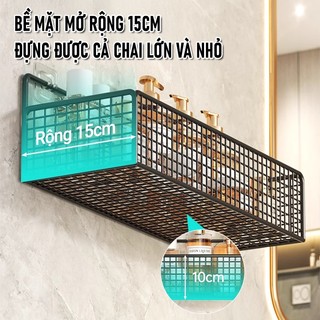ZiinLife Kệ Đựng Đồ Nhà Tắm Dán Tường Hình Chữ Nhật, Đa Năng Kệ Nhà Bếp, Không Khoan Tường