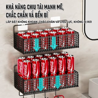 ZiinLife Kệ Đựng Đồ Nhà Tắm Dán Tường Hình Chữ Nhật, Đa Năng Kệ Nhà Bếp, Không Khoan Tường