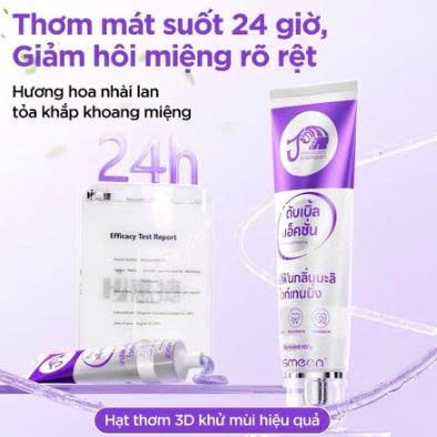 Kem đánh răng Jasmeen thương hiệu Thái Lan, được thiết kế để làm trắng răng và mang lại hơi thở thơm mát.