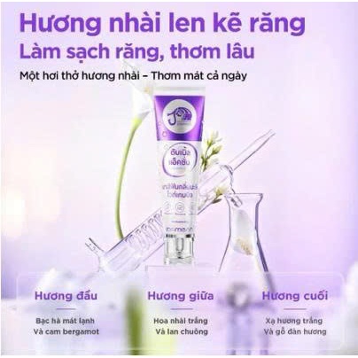 Kem đánh răng Jasmeen thương hiệu Thái Lan, được thiết kế để làm trắng răng và mang lại hơi thở thơm mát.