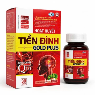 Hoạt huyết dưỡng não HOẠT HUYẾT TIỀN ĐÌNH GOLD PLUS hoạt huyết, tăng cường lưu thông máu, giảm đau đầu chóng mặt