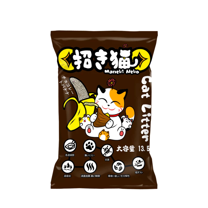 Cát Mèo Vệ Sinh Ít Bụi Siêu Vón Cát Đất Sét Vệ Sinh Cho Mèo Cát Mèo Maneki Neko 3.8kg-9L – 3