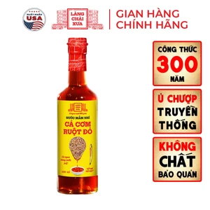 Nước mắm nhỉ truyền thống cá cơm ruột đỏ Làng Chài Xưa chai thuỷ tinh 500ml