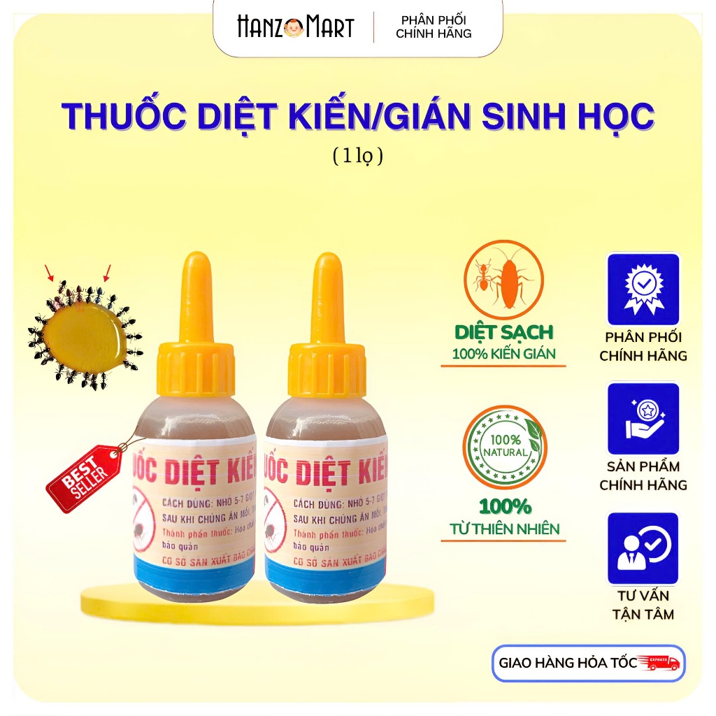 [1 lọ] Diệt kiến gián sinh học/Diệt kiến sinh học
