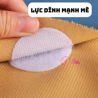 Băng Dính Gai Tròn Velcro [sỉ 50 cặp]  nhám Có Keo Sẵn 2 Mặt Miếng Dán Xé Siêu Dính handmade Size 1cm-2.5cm (màu trắng)