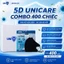 Khẩu Trang 5D UNICARE - Thùng 400 Chiếc 3 Lớp Kháng Khuẩn, Chống Bụi Mịn [MIX MÀU]