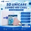 Khẩu Trang 5D UNICARE - Thùng 400 Chiếc 3 Lớp Kháng Khuẩn, Chống Bụi Mịn [MIX MÀU]