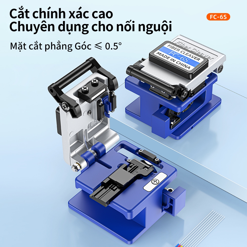Kìm tuốt 3 khoang + Dao cắt sợi quang FC‑6S – sắc bén, chính xác, bền lâu cho FTTH