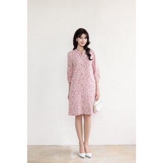 SWANLAKE | Váy Đầm Nữ Suông Tay Lỡ Cổ Trụ Cài Nút Vải Linen Cao Cấp Có Túi Du Lịch Biển Hè D12364