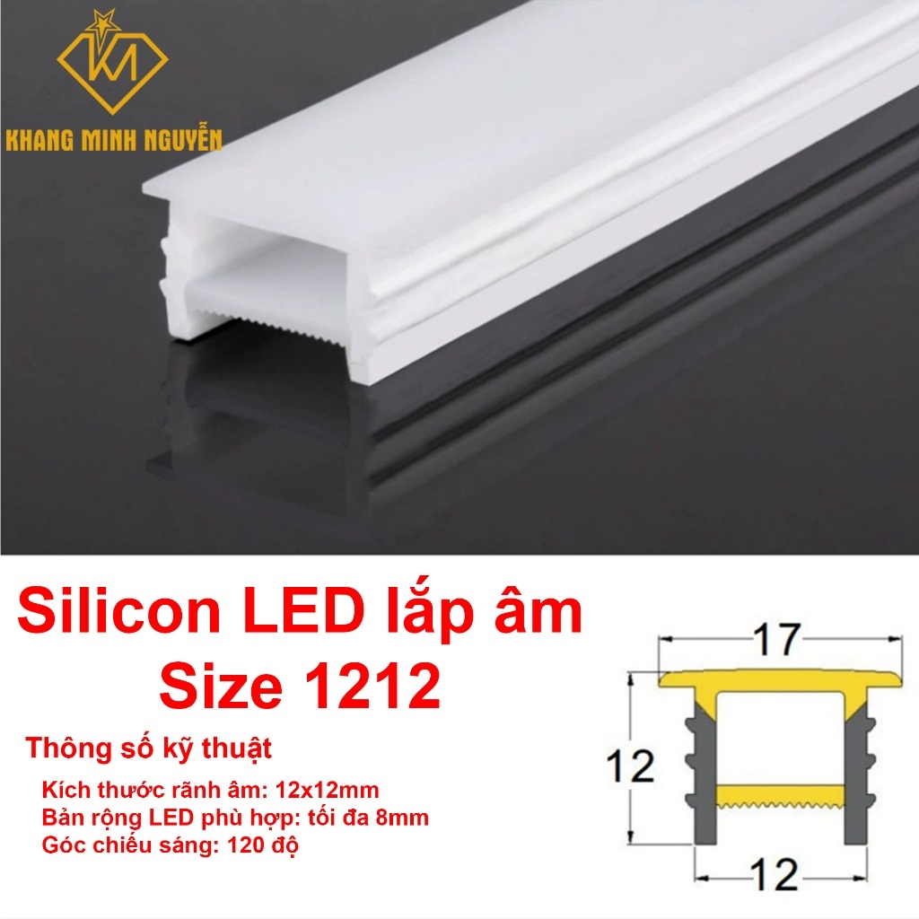(Combo 5m) Ống Silicon định hình - Chuyên dùng cho LED dây dán