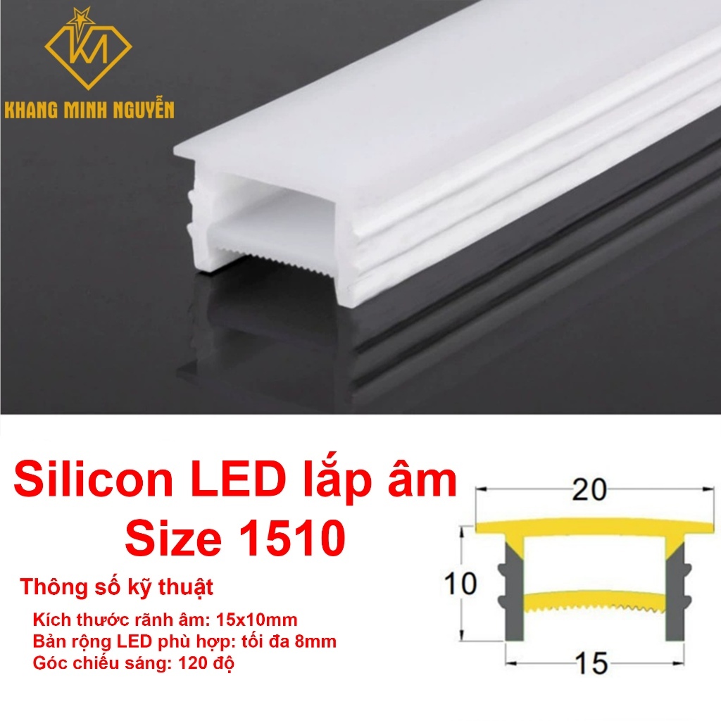 (Combo 5m) Ống Silicon định hình - Chuyên dùng cho LED dây dán