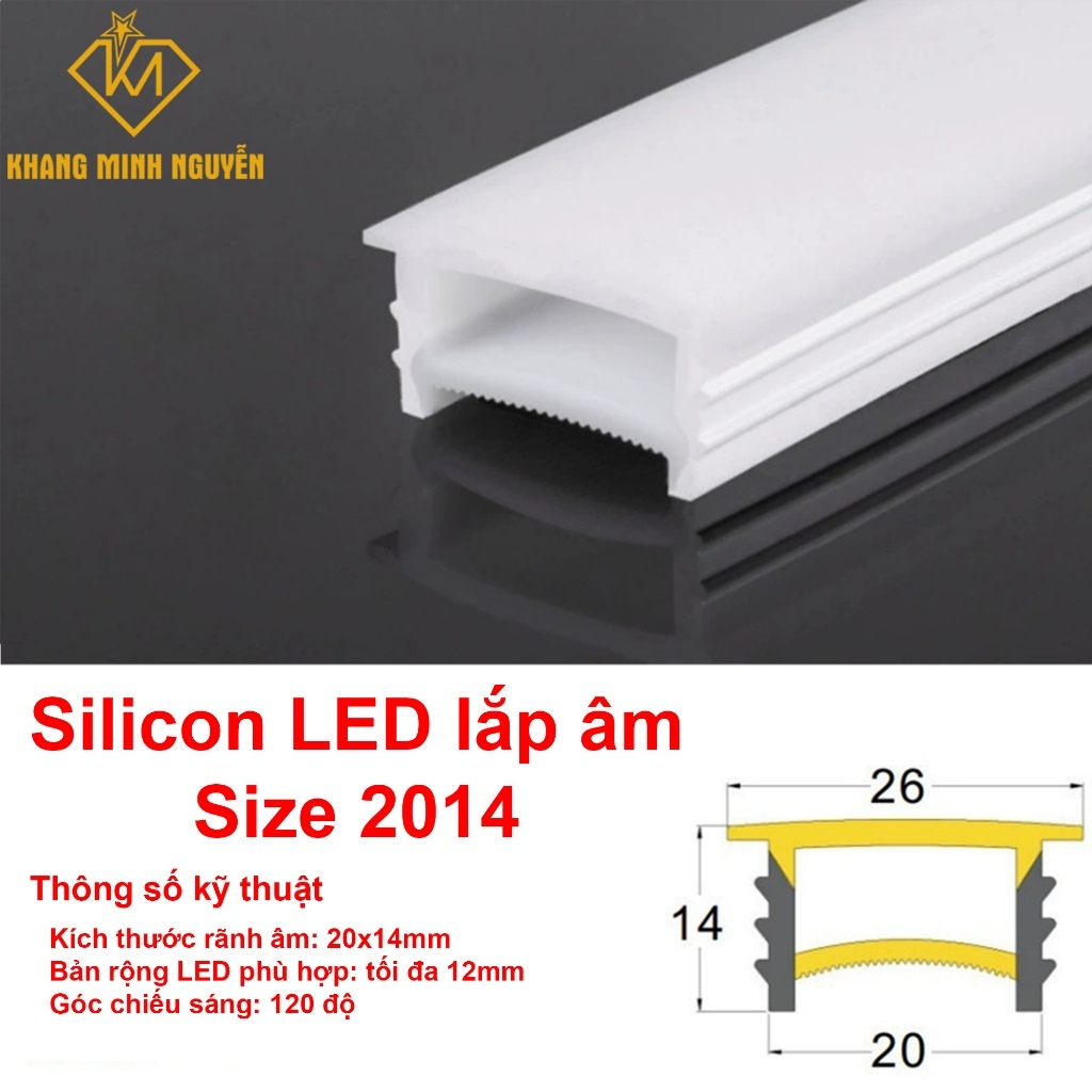 (Combo 5m) Ống Silicon định hình - Chuyên dùng cho LED dây dán