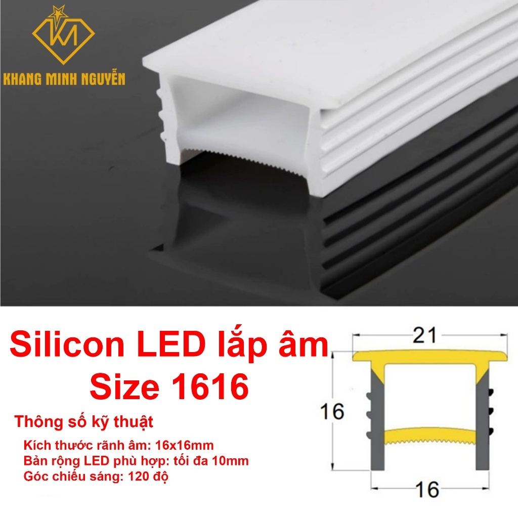 (Combo 5m) Ống Silicon định hình - Chuyên dùng cho LED dây dán