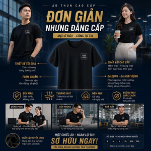 Áo Thun Cổ Tròn Cotton Cao Cấp Basic | Áo Thun Nam Nữ Form Đẹp Mặc Hằng Ngày JJ Fashion