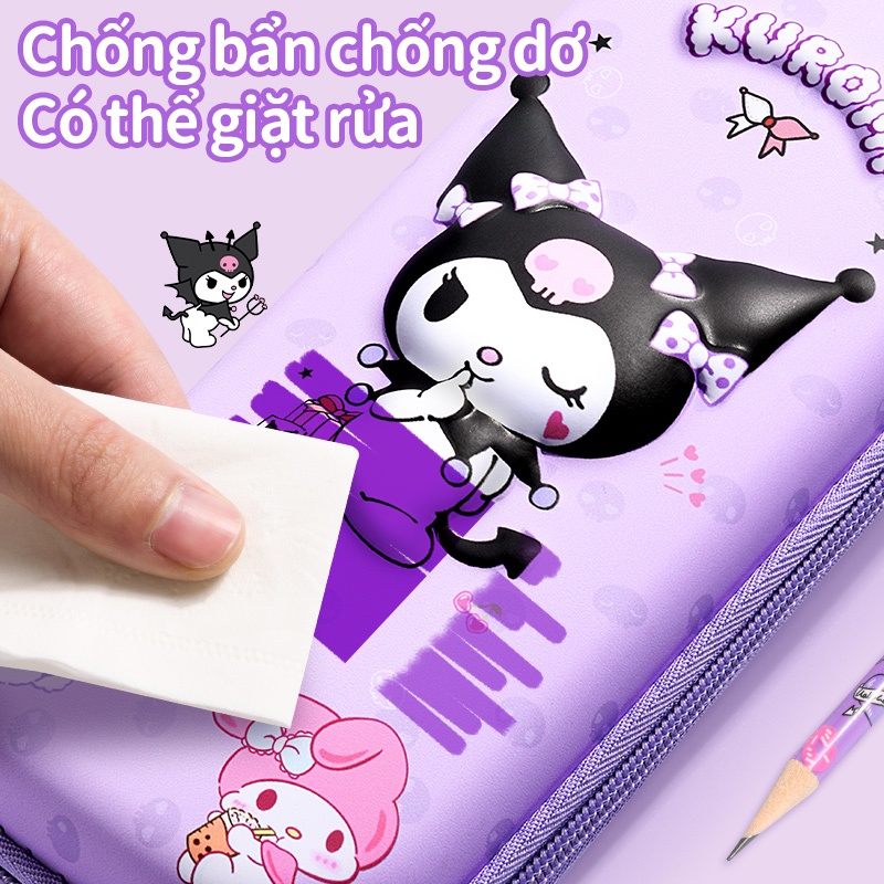 Hộp bút 3D nổi chống nước Mesibo, túi bút hình thú dễ thương cho học sinh nữ, chất liệu cao cấp bền đẹp