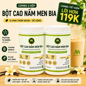 Bột nấm men bia vị vani 500g, thực phẩm dinh dưỡng tự nhiên M-Yeast