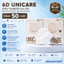 6D UNICARE Airfit Màu Kem Sữa- Thùng 100 chiếc khẩu trang 6D Mask Kem Sữa cao cấp
