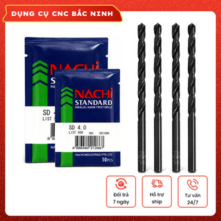 Mũi khoan Nachi L500 size 1mm-5mm chuyên khoan thép (Chính Hãng)