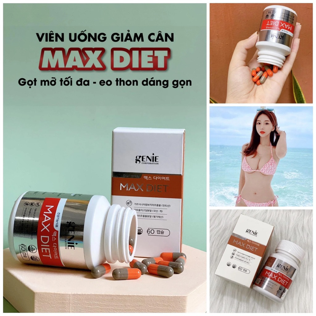 Giảm Cân Hàn Quốc Max Diet Genie ( Lẻ 30 viên)