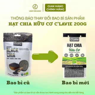 Hạt Chia Hữu Cơ C'LaVie 200g Tốt Cho Tim Mạch, Ổn Định Đường Huyết - Natural Market