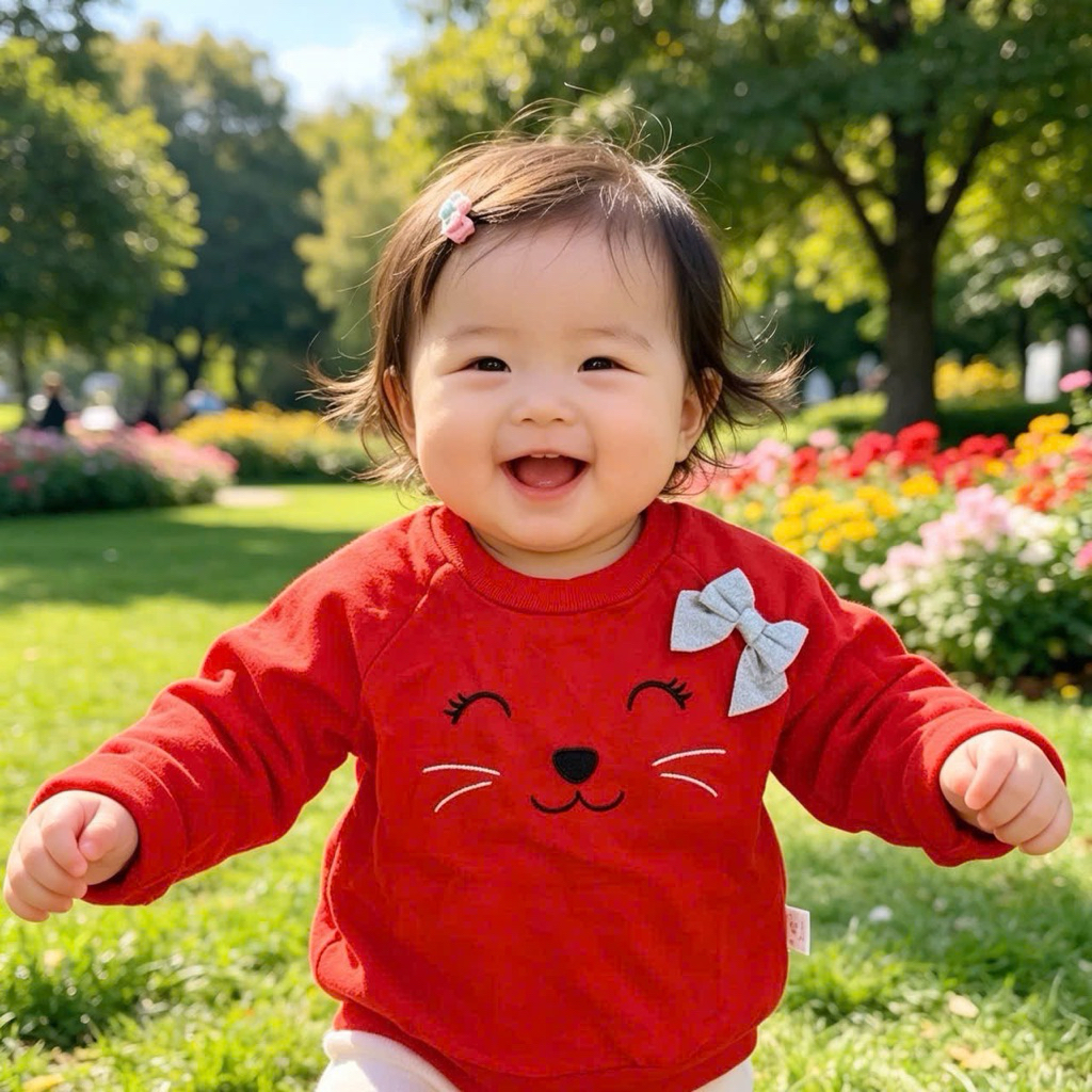 Áo Bé Gái Cotton Thu Đông Xuất Dư Cao Cấp Cho Bé 6-18 Tháng C6352 L002 L092