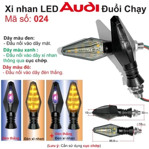 Xi nhan LED Audi Hiệu Ứng Đuổi Chạy