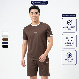 Bộ Thể Thao Nam WINFIT Khô Nhanh Chống Bám Dính - Đồ Bộ Nam Mùa Hè Vải ComfortLite Siêu Mềm Mịn WBN004