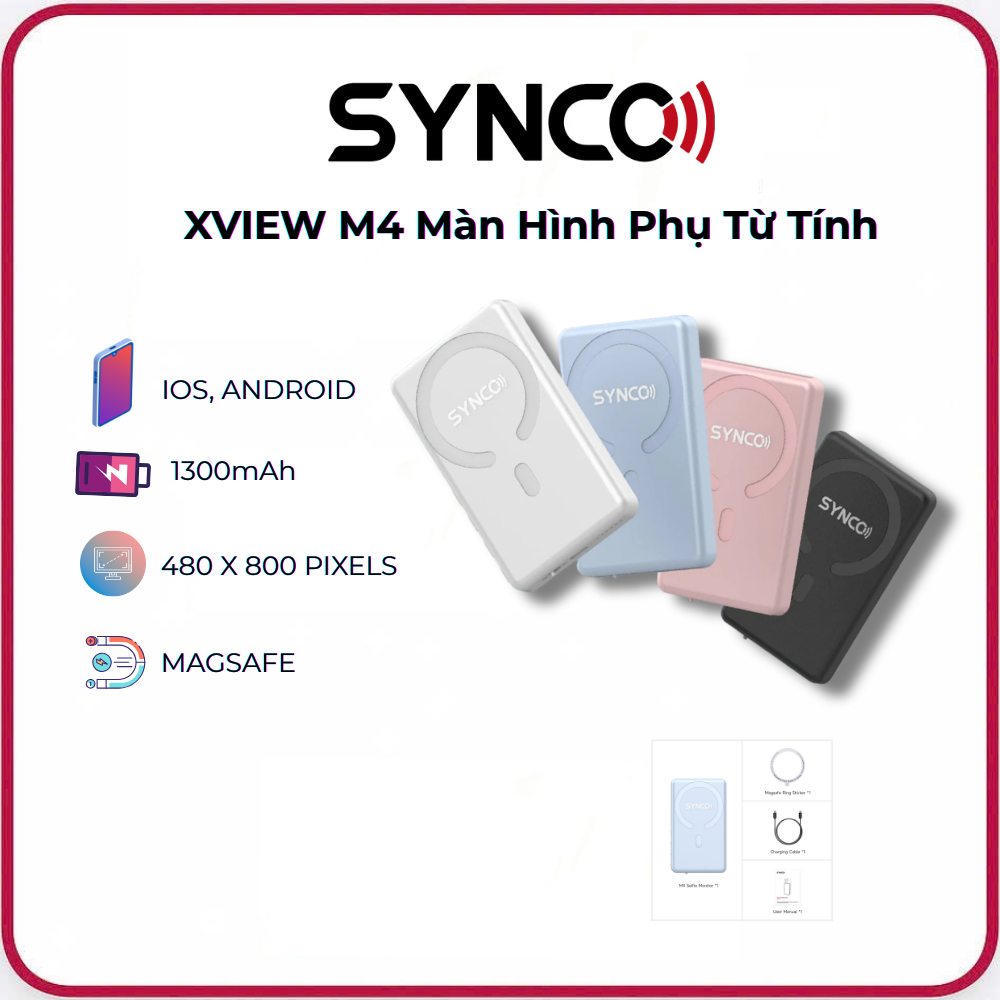 Màn hình phụ từ tính Synco XView M4