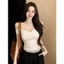 Áo Trễ Vai Nữ Tay Ngắn Xoắn Ngực Viền Ren RANSHI Vải Cotton Mịn Mát Co Giãn Ôm Body Gợi Cảm - RA363