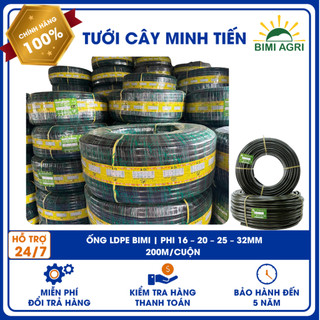 ỐNG LDPE BIMI AGRI – |PHI 16 - 20 - 25 - 32| ĐỘ BỀN CAO, DẺO DAI, CHỊU NẮNG MƯA - CHUYÊN DÙNG TRONG HỆ THỐNG TƯỚI CÂY