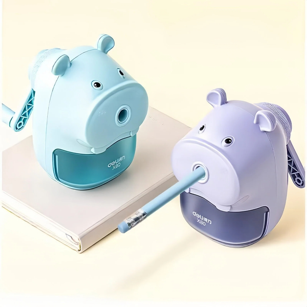 Dụng Cụ Gọt Bút Chì Deli Tự Động - Máy Bào Chống Kẹt, Chuốt Ngòi Nhọn Hoặc Tùy Chỉnh, Ổn Định Không Gãy Ruột