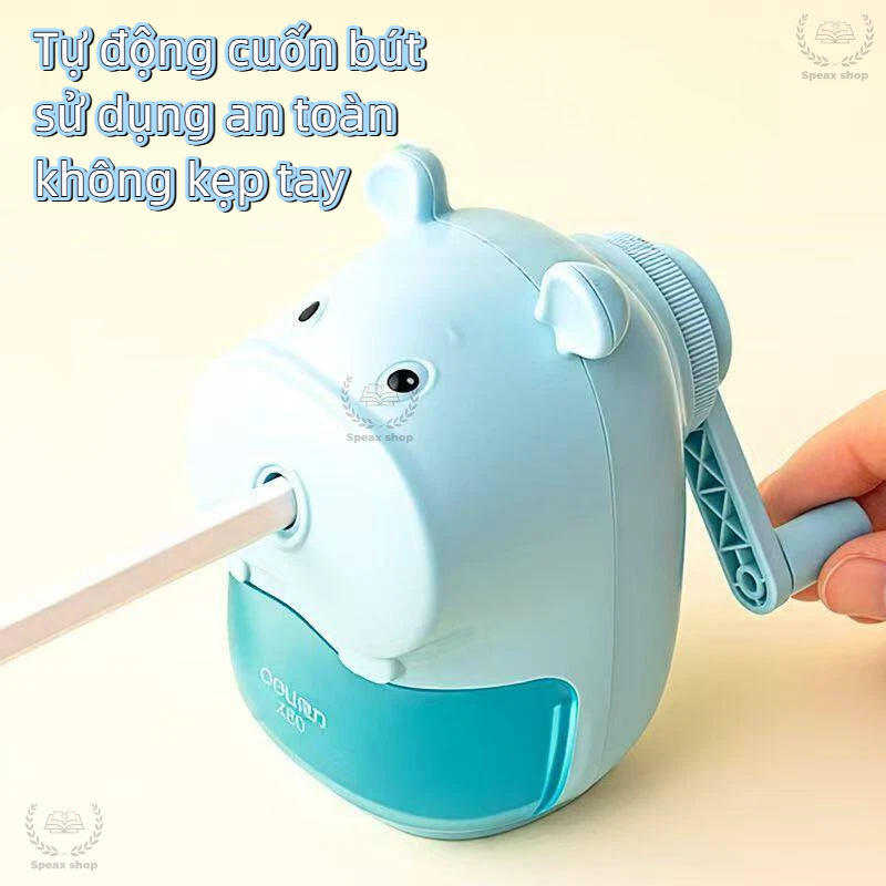 Dụng Cụ Gọt Bút Chì Deli Tự Động - Máy Bào Chống Kẹt, Chuốt Ngòi Nhọn Hoặc Tùy Chỉnh, Ổn Định Không Gãy Ruột