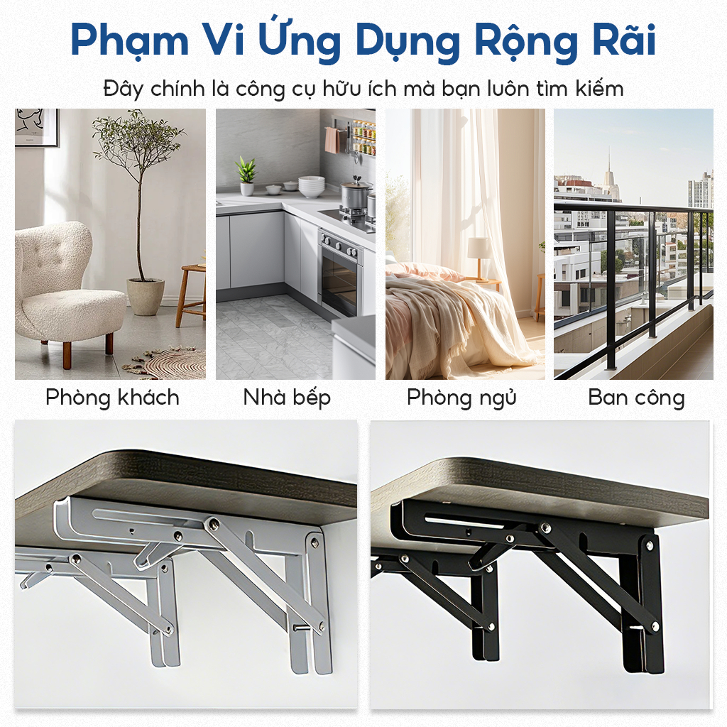 Lề Gập Inox Thông Minh, Ke Đỡ Gập Chịu Lực , Ke Góc Gập, Giá Đỡ Bản Lề