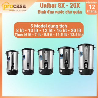 Bình đun nước nóng cho quán Unibar UBS-8X - 10X - 12X - 16X - 20X (8 lít - 10 lít - 12 lít - 16 lít - 20 lít)